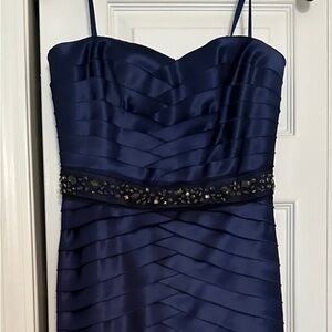 BCBG MAX AZRIA Blue Strapless Dress Size 6